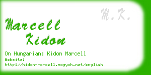 marcell kidon business card